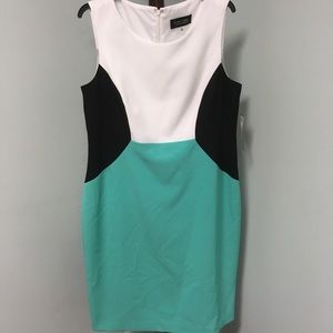 Evan Picone color block dress size 14 NWT